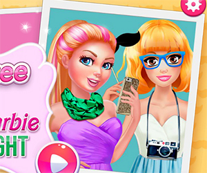 Флеш игра - Cutezee & Super Barbie BFF Night