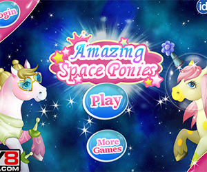 Флеш игра - Amazing Space Ponies
