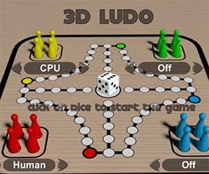 Флеш игра - Ludo 3D