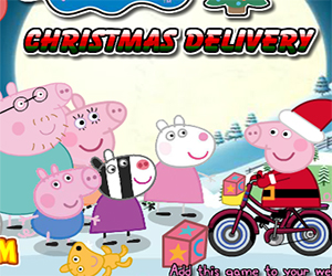 Флеш игра - Peppa Pig Christmas Delivery