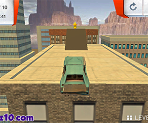 Флеш игра - Rooftop Car Stunts